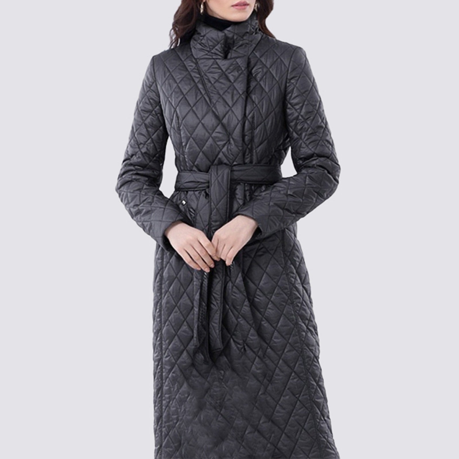 Sia | Frauen Lange Baumwolle Daunenmäntel Winter Mode Jacke