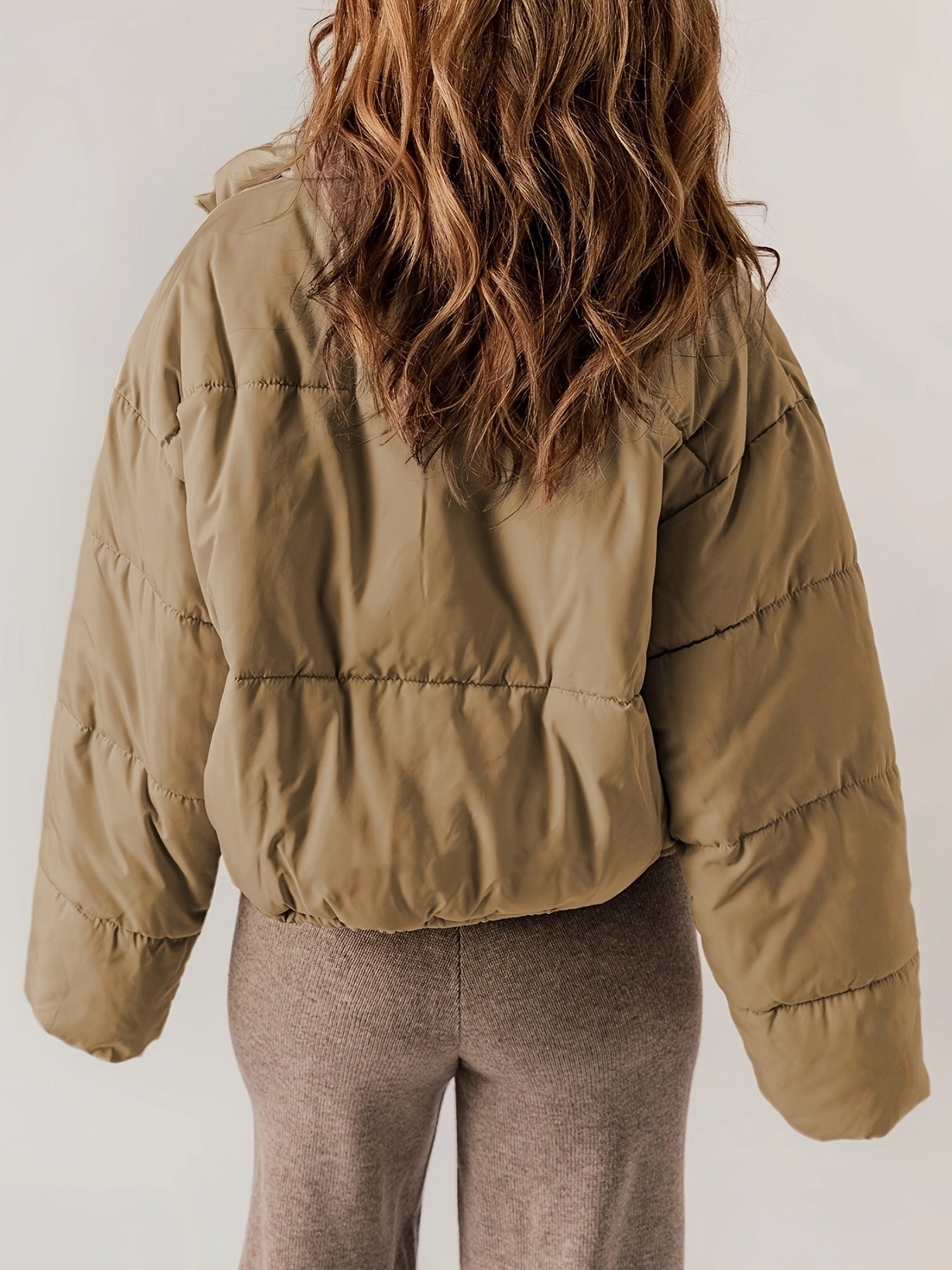 Elegante Damen-Steppjacke mit Reißverschluss - Lässige Alltagsjacke für Sie