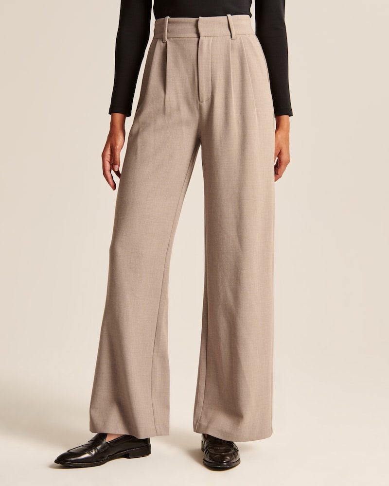 Weite Beinhose Damen Polyester
