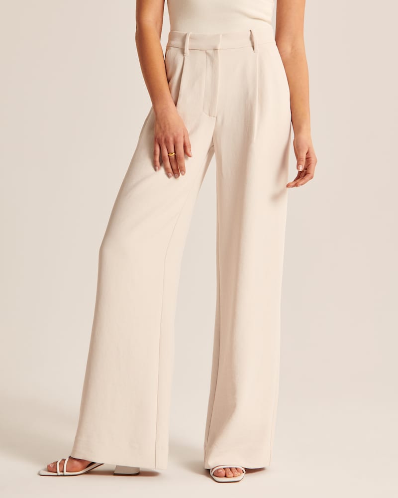 Weite Beinhose Damen Polyester