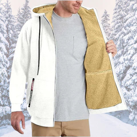 Dylan - Lässige und Stilvolle Zip-Up-Hoodie mit Fleecejacke für den Herbst für Herren