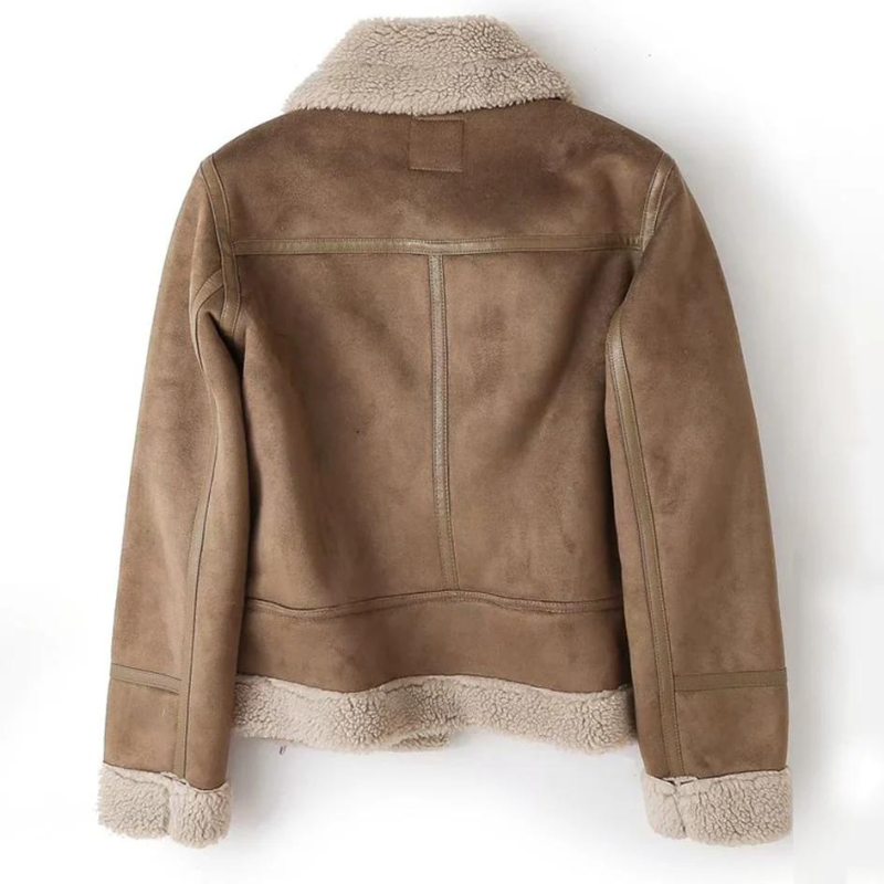 Monika | Luxuriös weiche Sherpa gefütterte Damenjacke