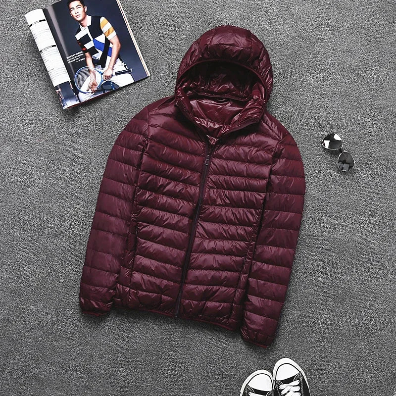 Remi - elegante, ultraleichte herrenjacke mit kapuze