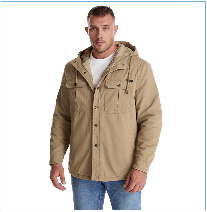 Victor – plüschige und warme winterjacke für herren