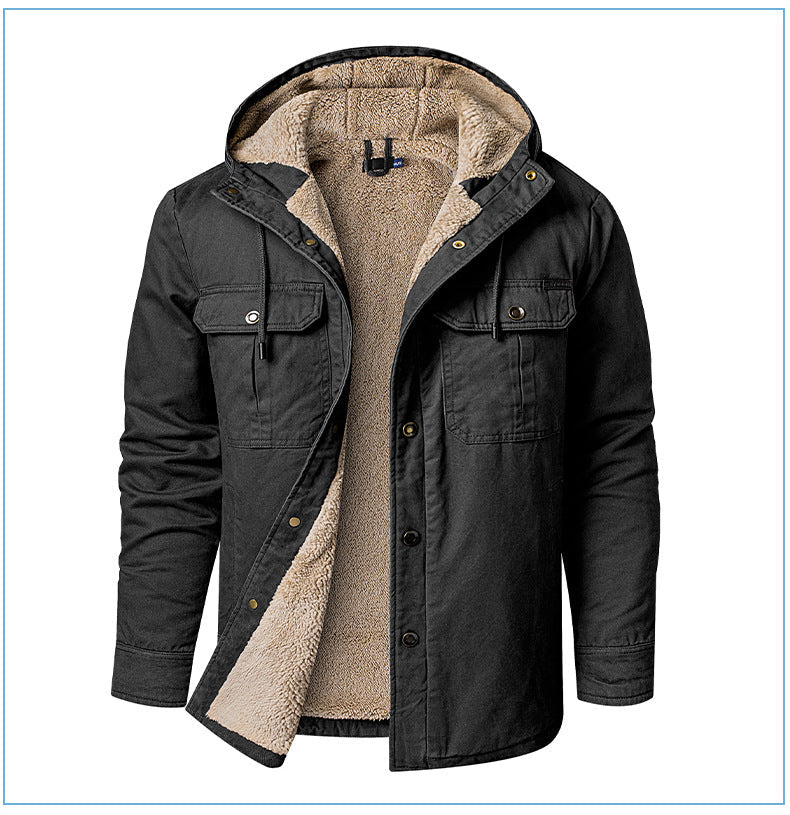 Victor – plüschige und warme winterjacke für herren