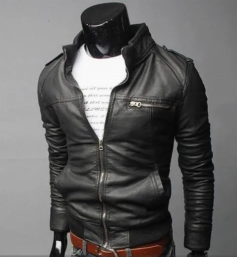 Brok - modische lederjacke