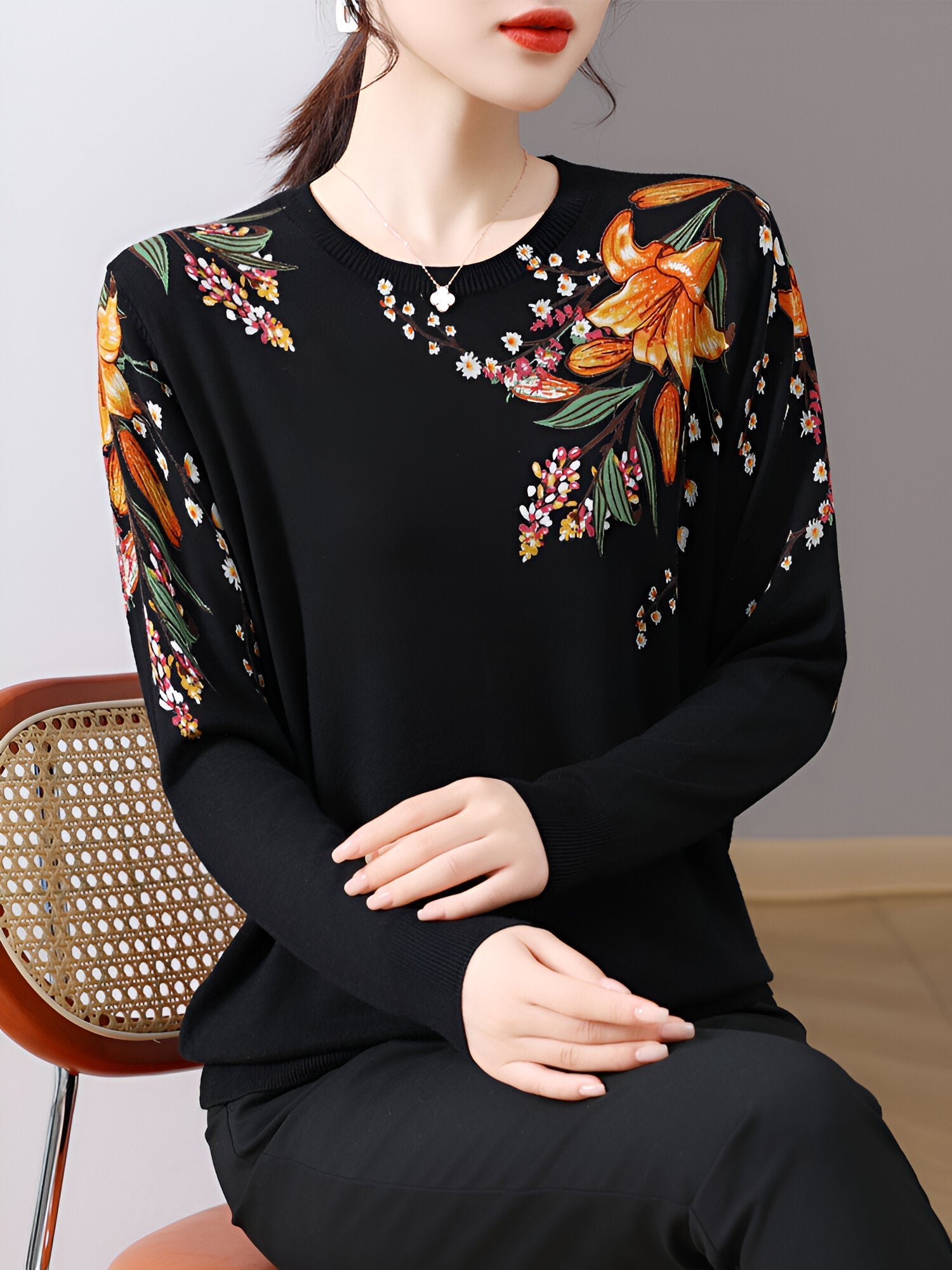 Giddeon | Stylischer Gedruckter Pullover