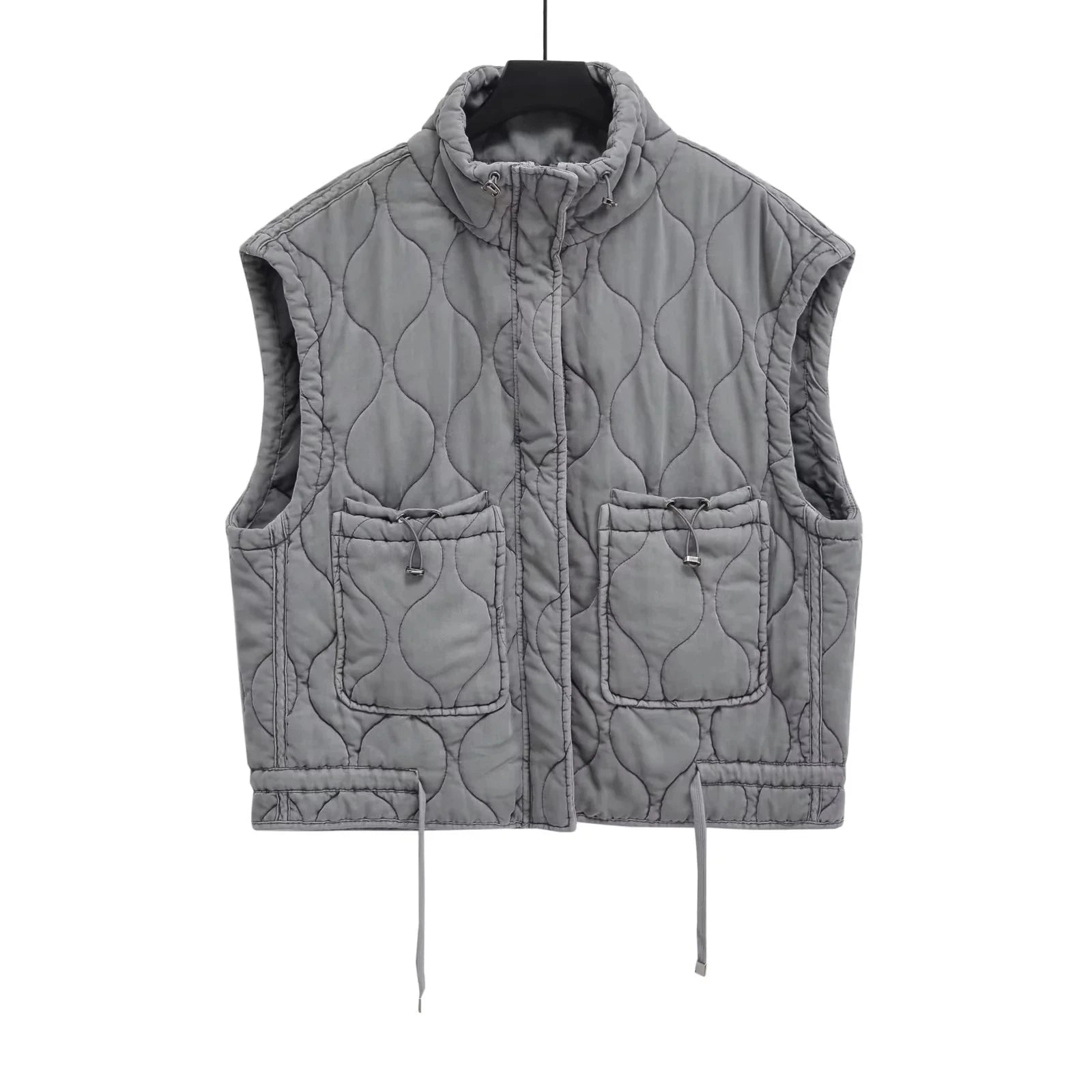 Shani | Herbst Winter Frauen Tasche Baumwolle Mantel Weste ärmellos