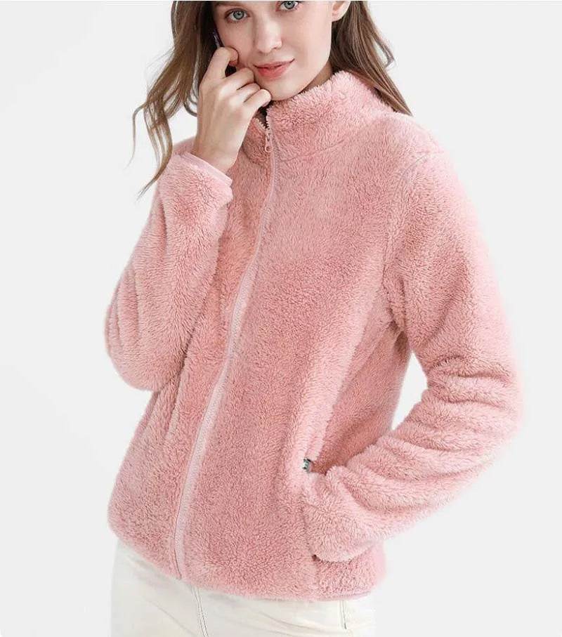 Weiche Damen Fleecejacke
