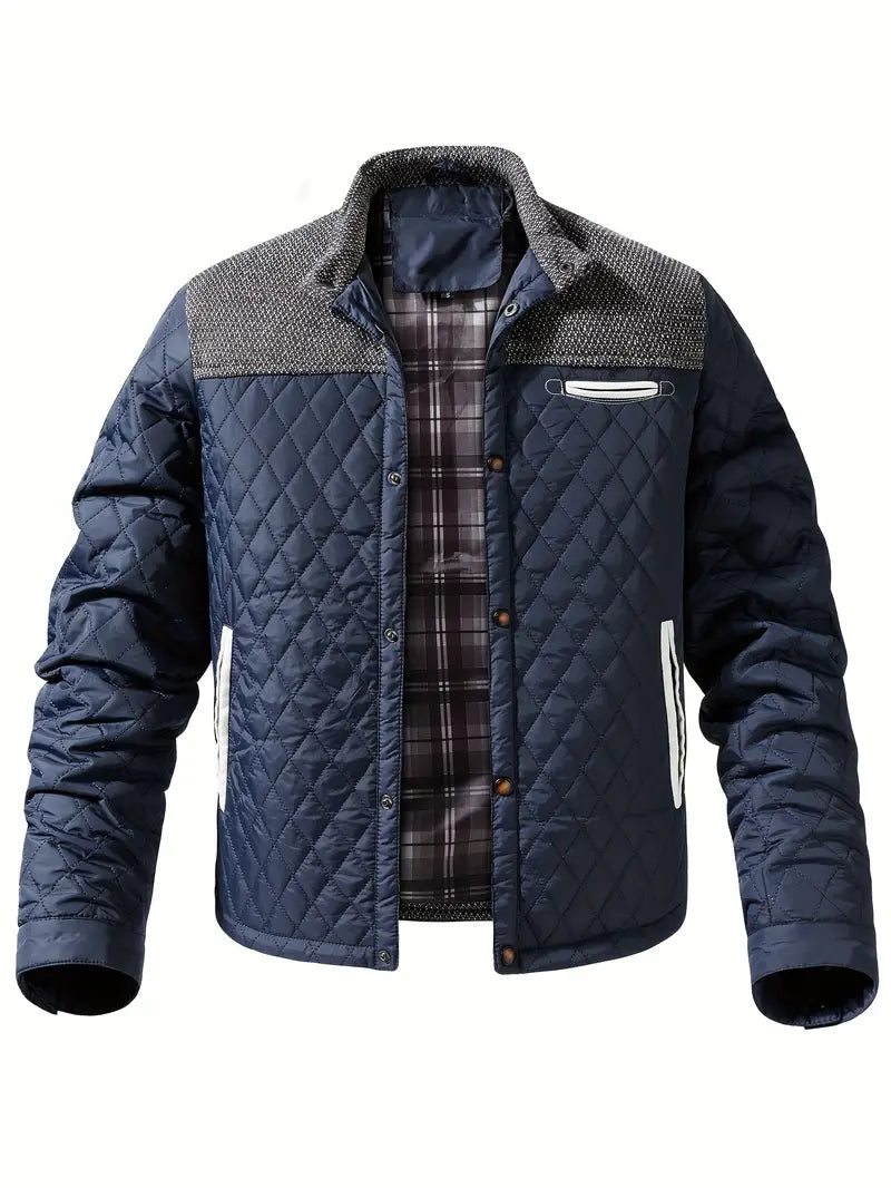 Wattierte herrenjacke mit stehkragen - Keith