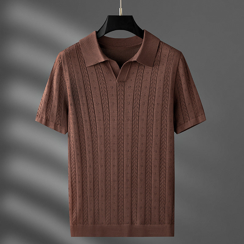 Stilvolles Polohemd aus Strickstoff für Männer