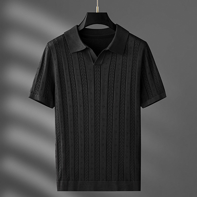 Stilvolles Polohemd aus Strickstoff für Männer