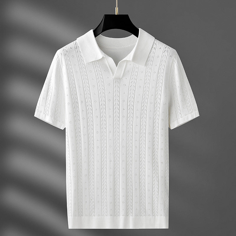 Stilvolles Polohemd aus Strickstoff für Männer