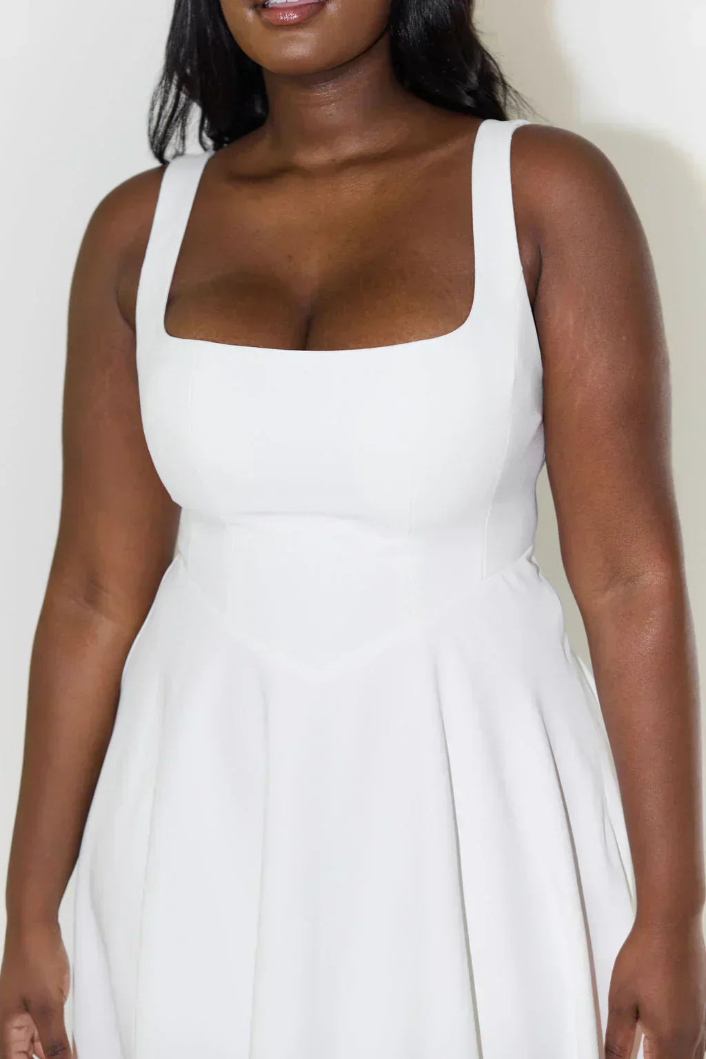 Midi-Kleid mit Hoher Taille