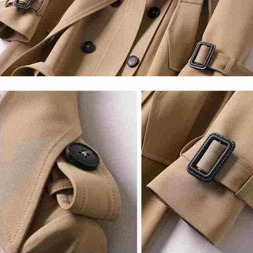 Aurora - Klassische und Stilvolle Herbst-Bodice-Trenchcoat für Damen