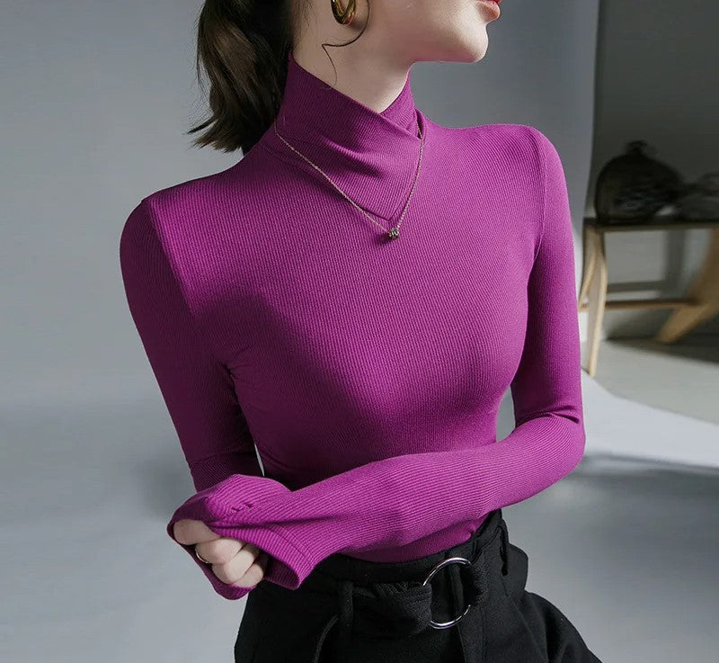 Xenia | Eleganter Damen-Turtleneck-Pullover