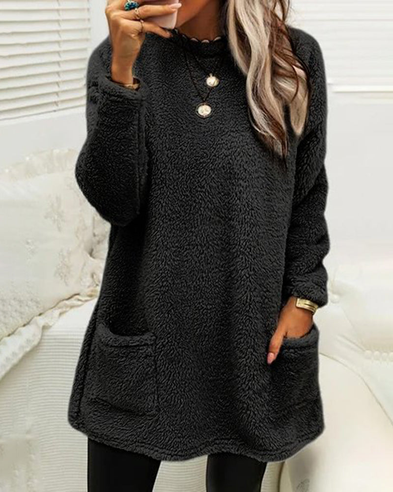 Weicher Pullover in Übergröße für Damen