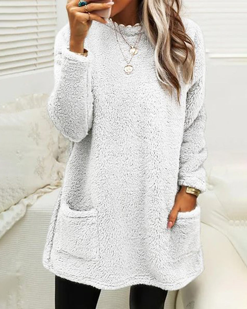Weicher Pullover in Übergröße für Damen