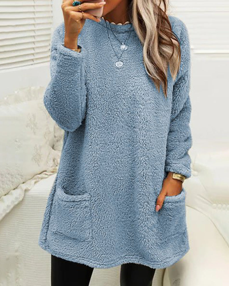 Weicher Pullover in Übergröße für Damen
