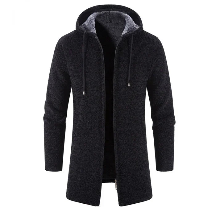 Carlos - warme herrenjacke mit kapuze