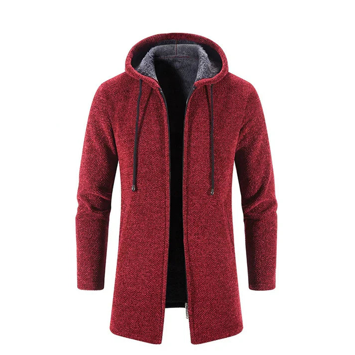 Carlos - warme herrenjacke mit kapuze