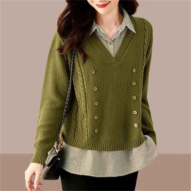 Loris | Zweiteiliger Strickpullover für Frauen