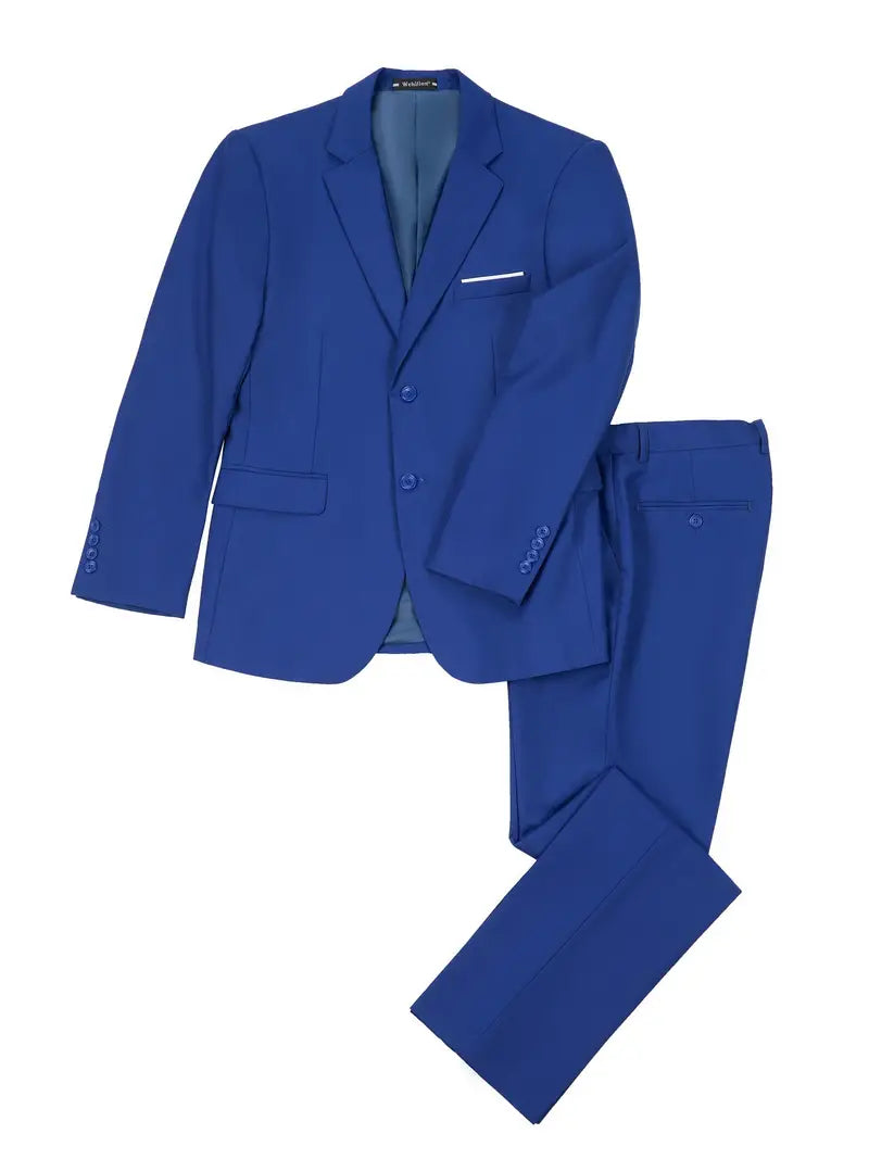 Herrenanzug mit zwei Knöpfen Jacke & Hose Anzug