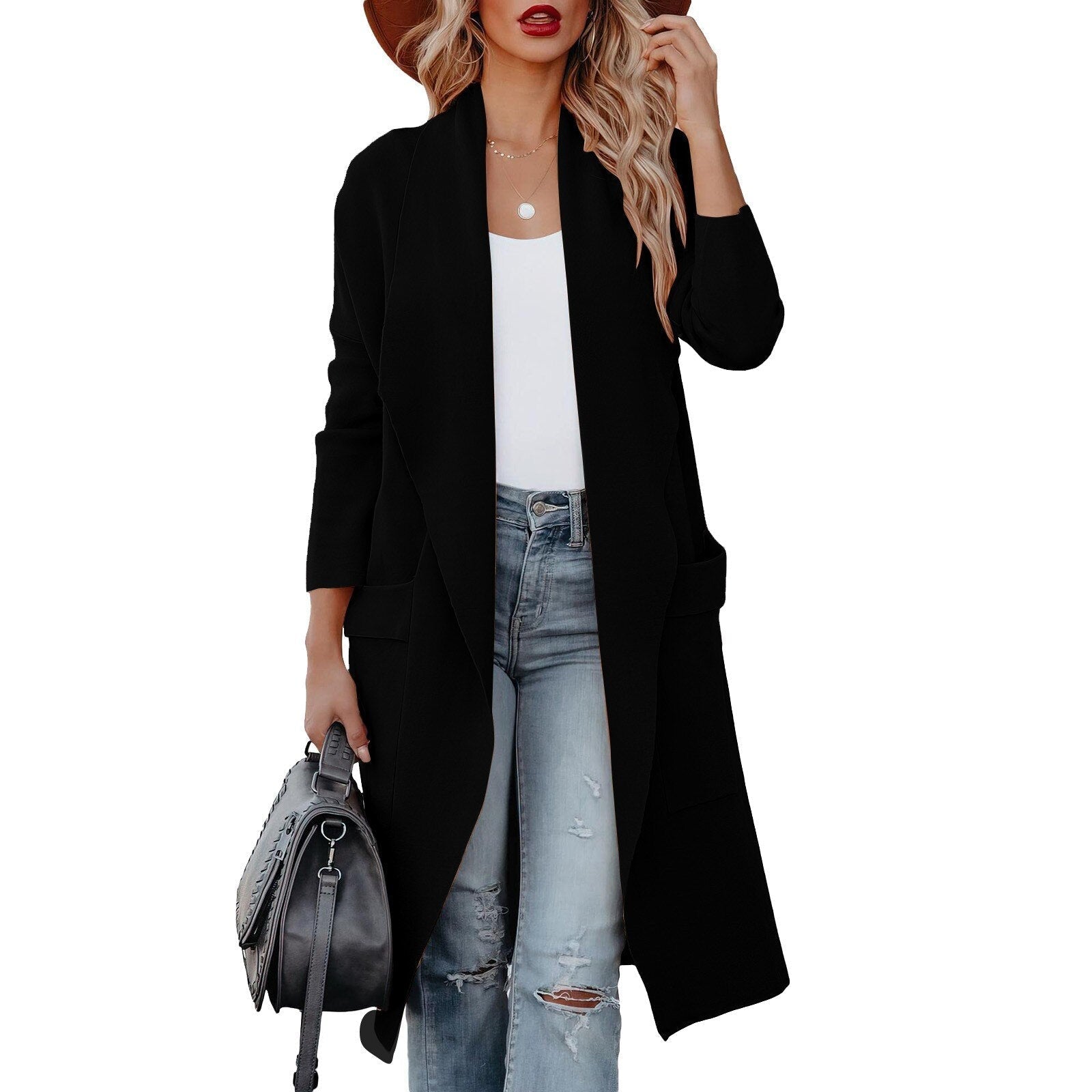 Kathrine - Lange Strickjacke