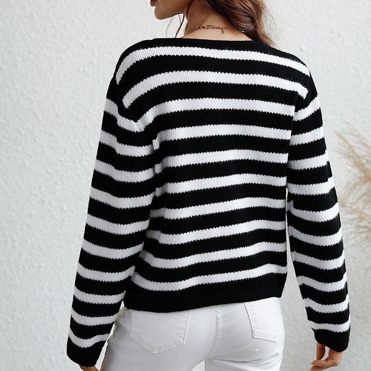 Elsa - Schicker Herbst Trendy Cardigan mit Goldknöpfen für Damen