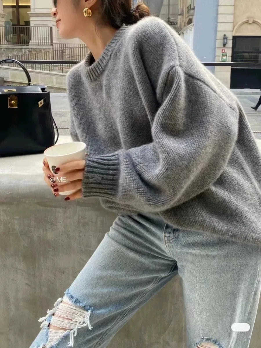 Petronilla - Kaschmir Oversize-Pullover für Damen