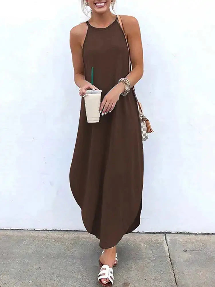 Klassisches Maxi Trägerkleid