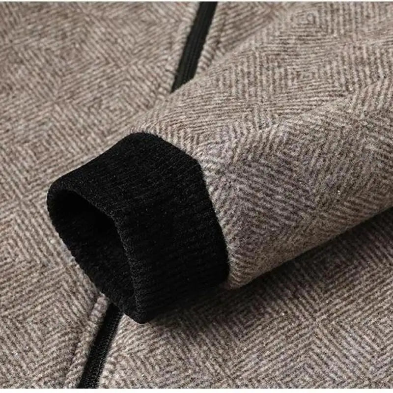 Wesley | Herren-Wolljacke mit Fischgrätenmuster