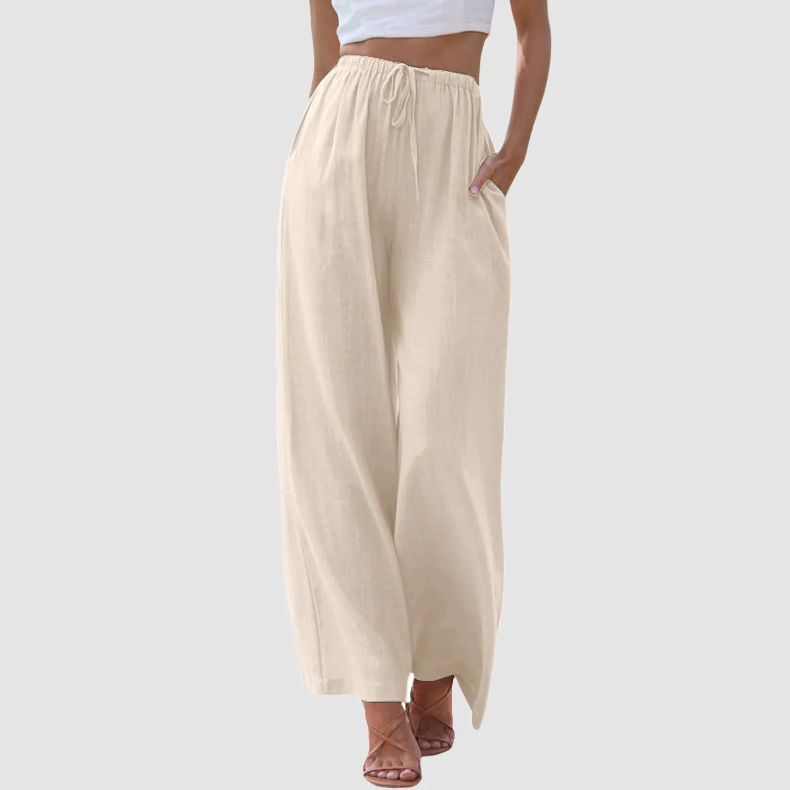 Weite Hose mit Kordelzug | Elastischer Bund | Lässiger Sommerstil