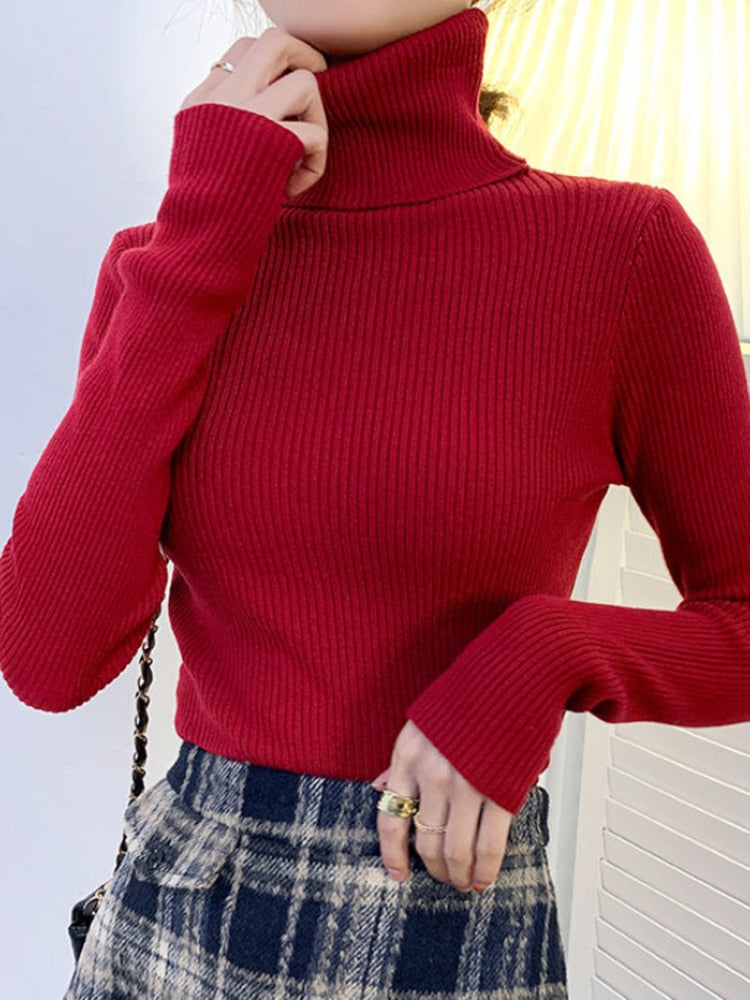 Sandy - Lässiger Winter Bequemer Rollkragenpullover für Damen