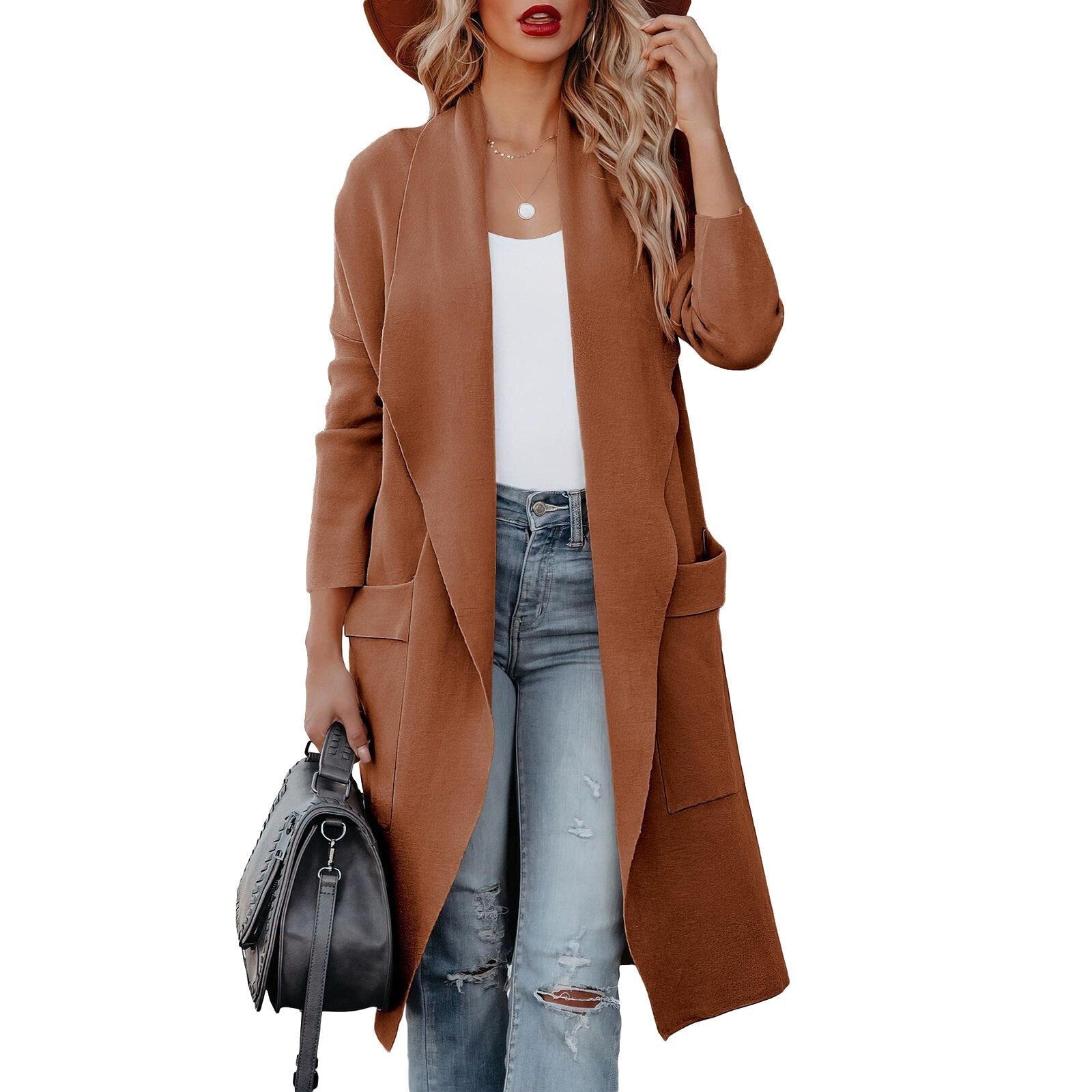Kathrine - Lange Strickjacke