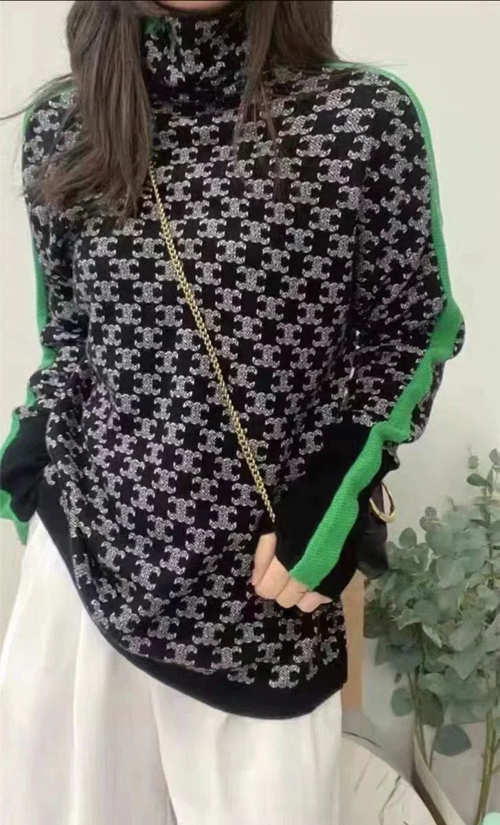 Sabrine - Damen-Rollkragenpullover im Vintage-Look