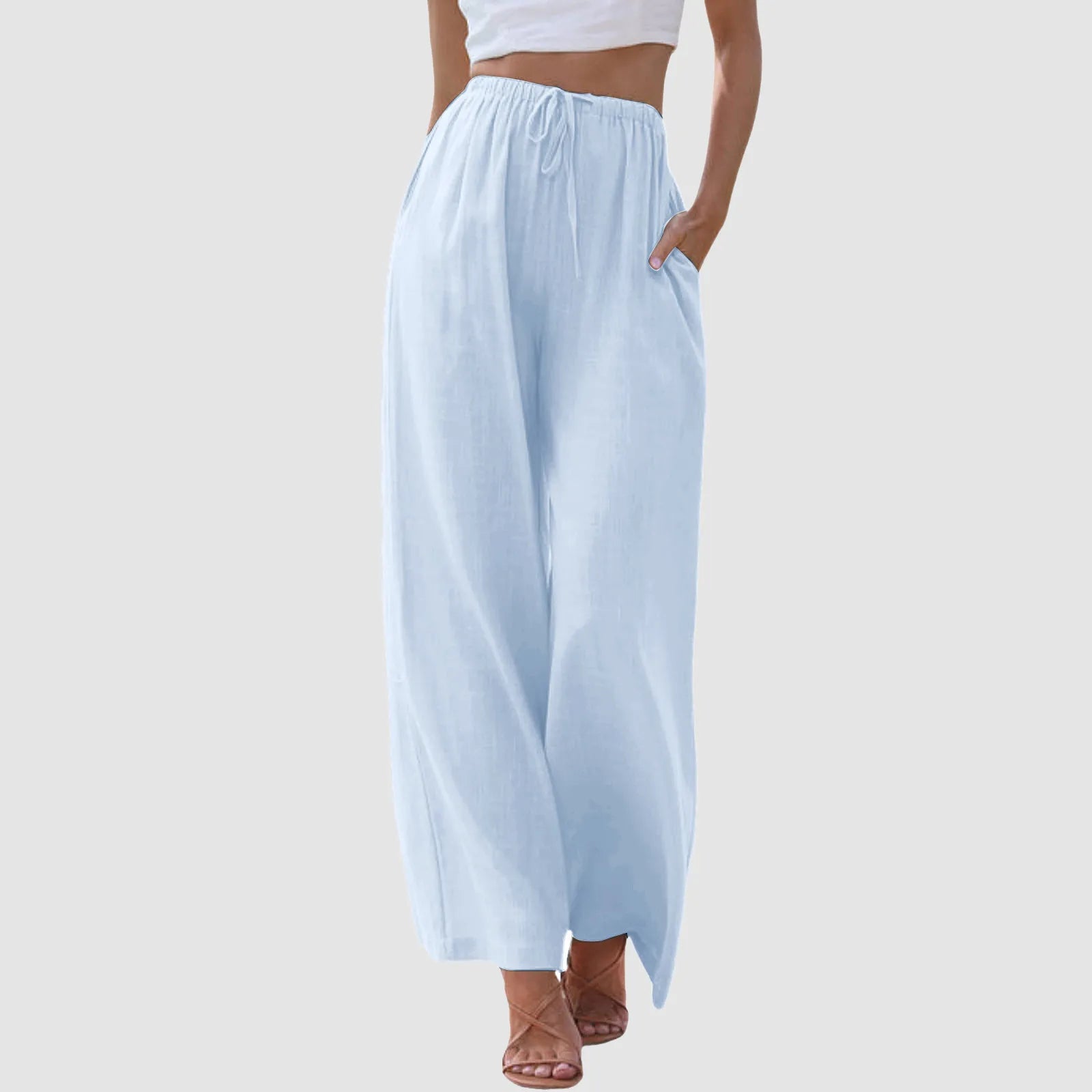 Weite Hose mit Kordelzug | Elastischer Bund | Lässiger Sommerstil