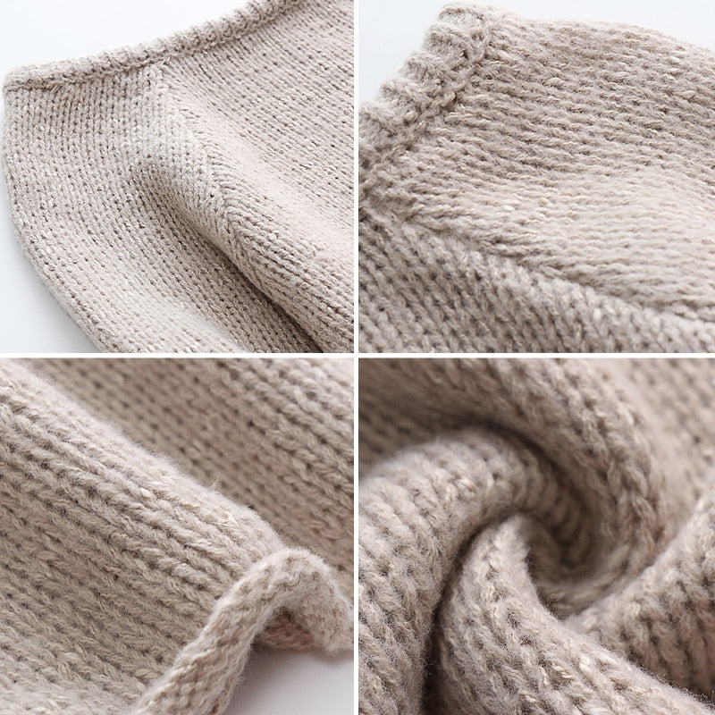 Leona - Schicker und Stilvoller Oversized Winterpullover für Damen