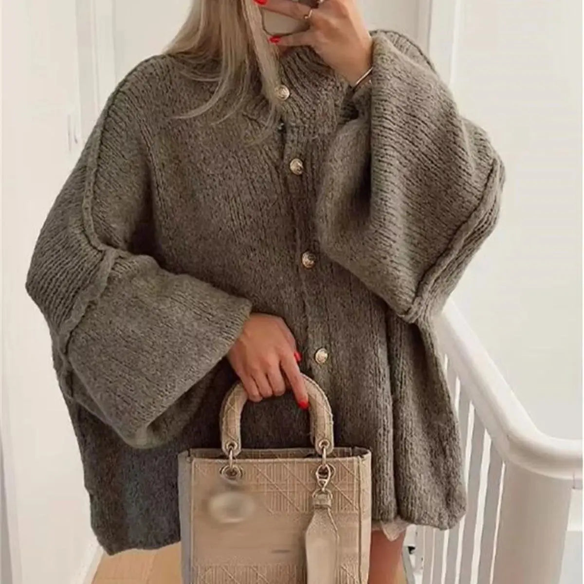 Alfonsine - Schicker Strick-Cardigan-Pullover