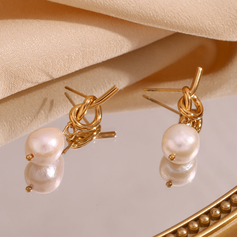 Micara - Knotty Pearls - Ohrringe
