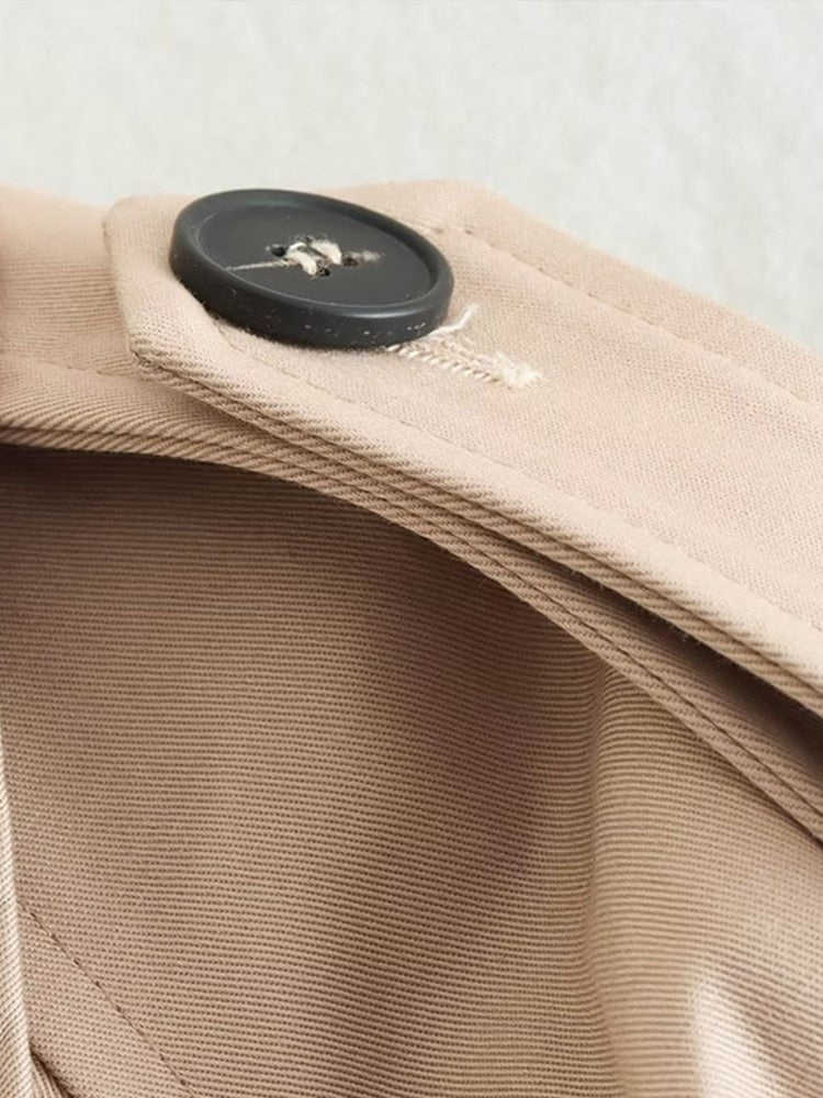 Klassische Cropped Trench Coat