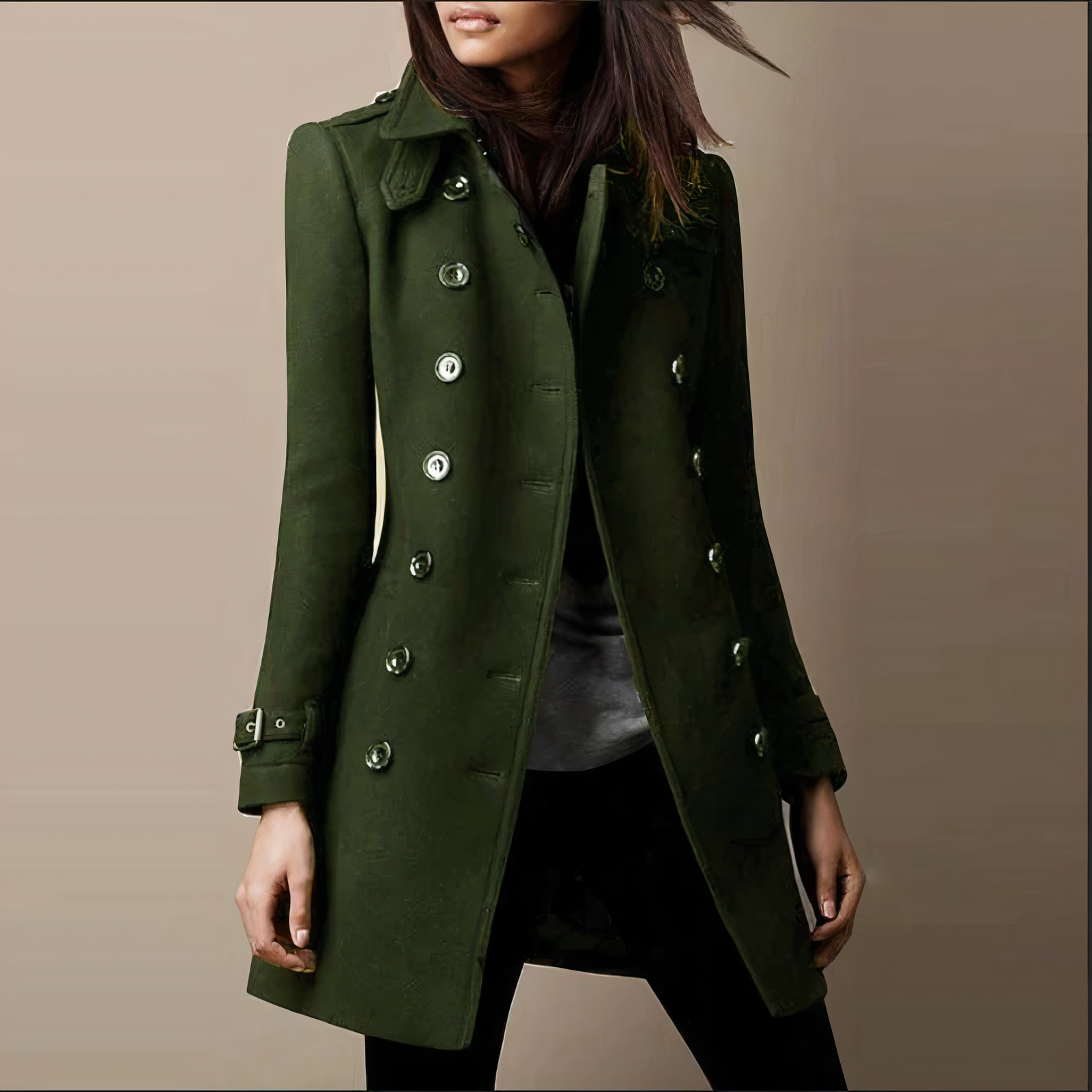 Damen Warmer Trenchcoat | Lange
