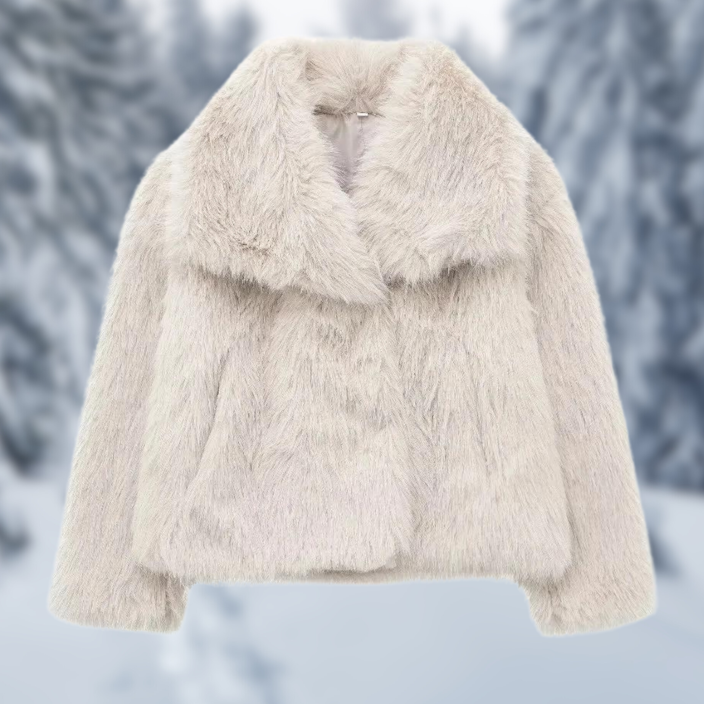 Ilona - Damen Modische Pelzjacke