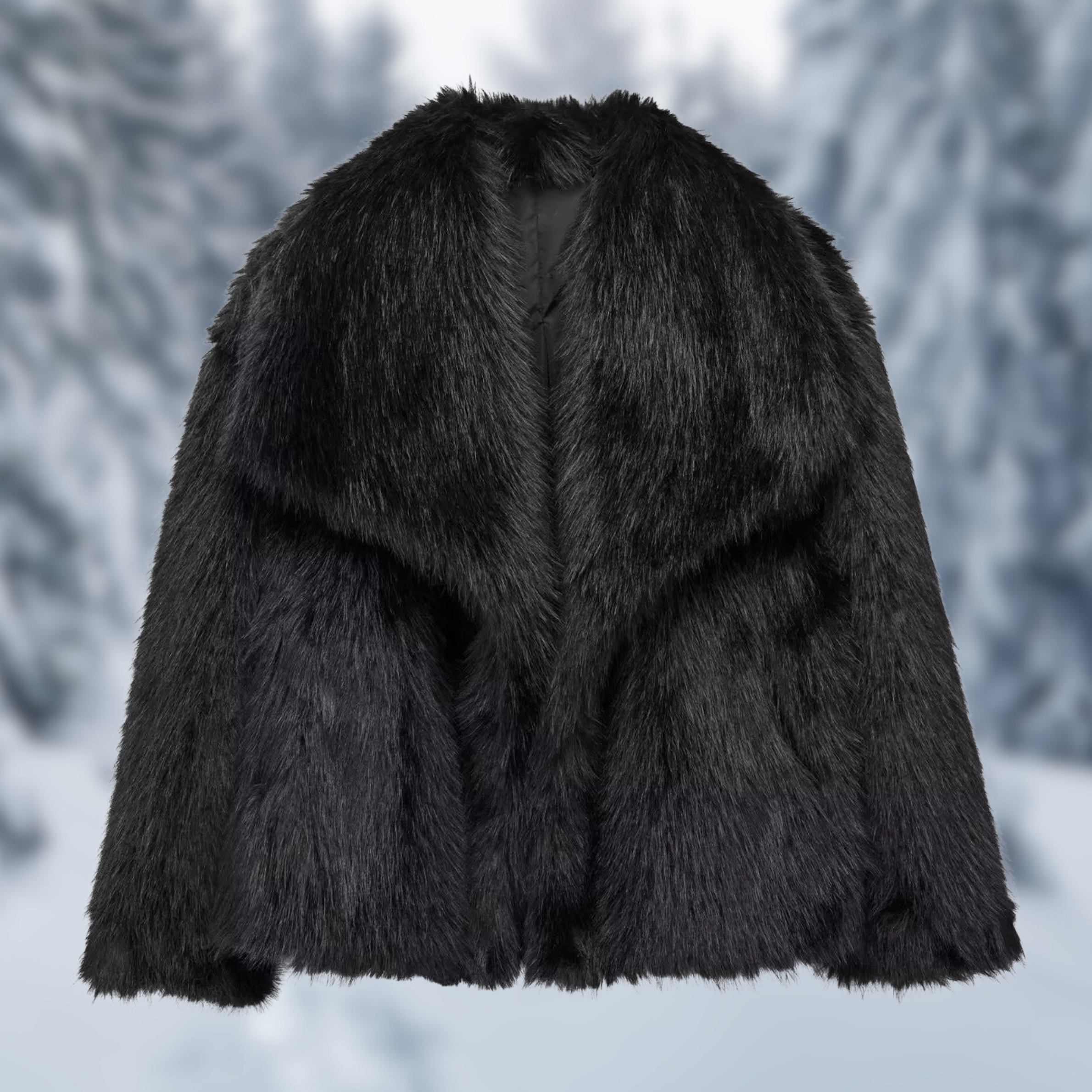Ilona - Damen Modische Pelzjacke