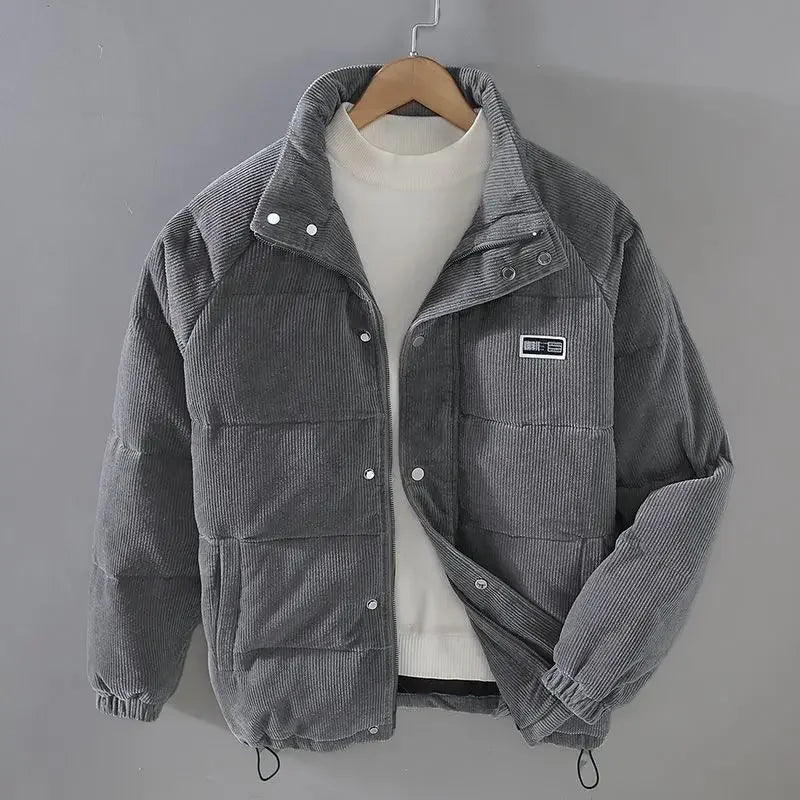 Herren Cordstoff Steppjacke - Warm und Stylisch