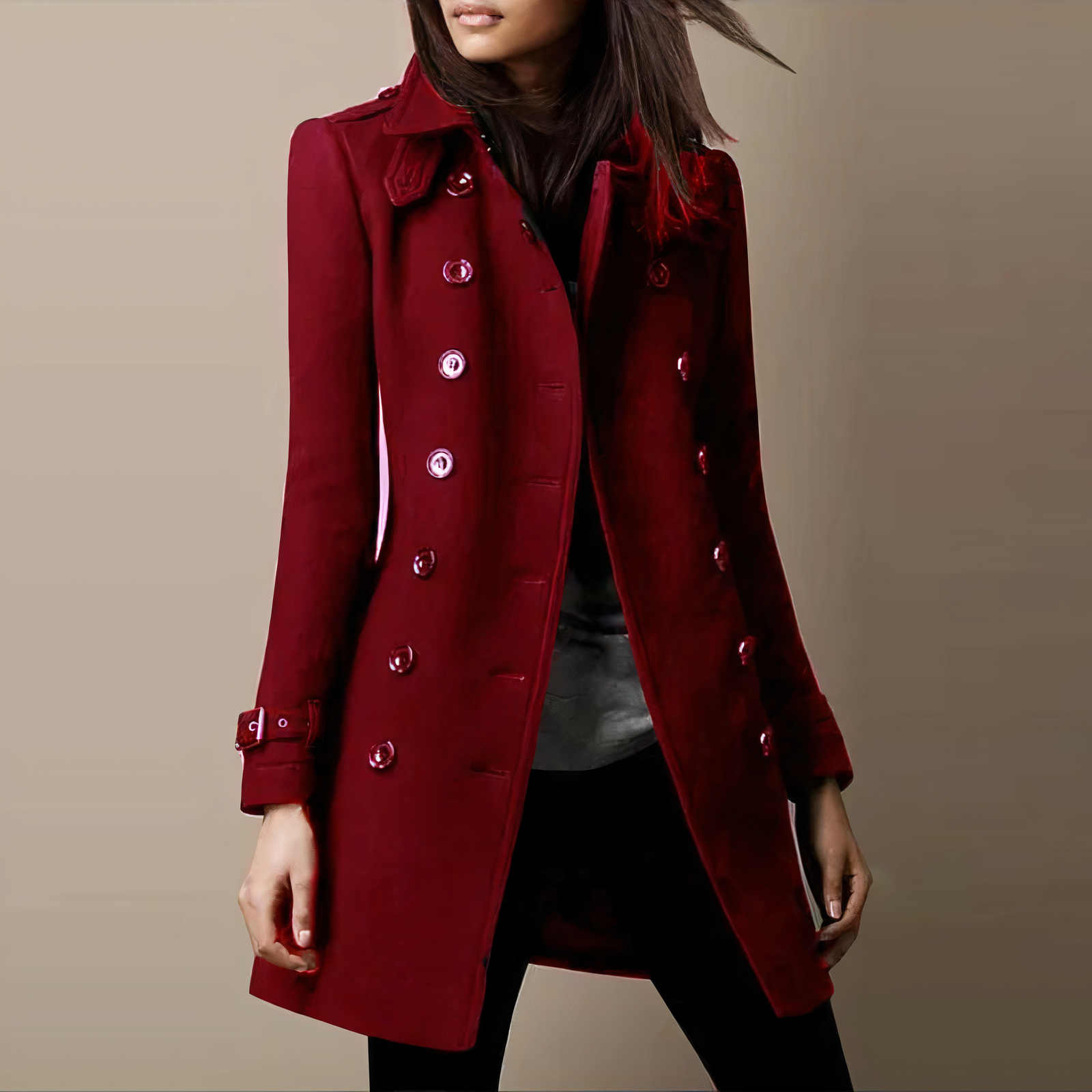 Damen Warmer Trenchcoat | Lange