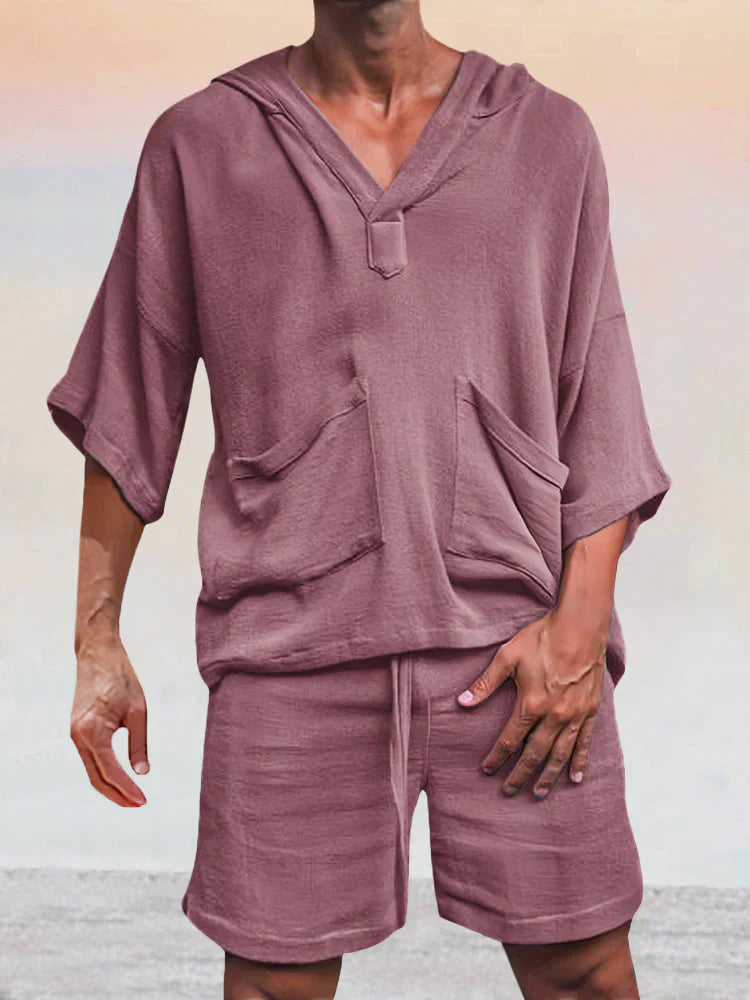 Damon – Kapuzenpullover und Shorts für Herren