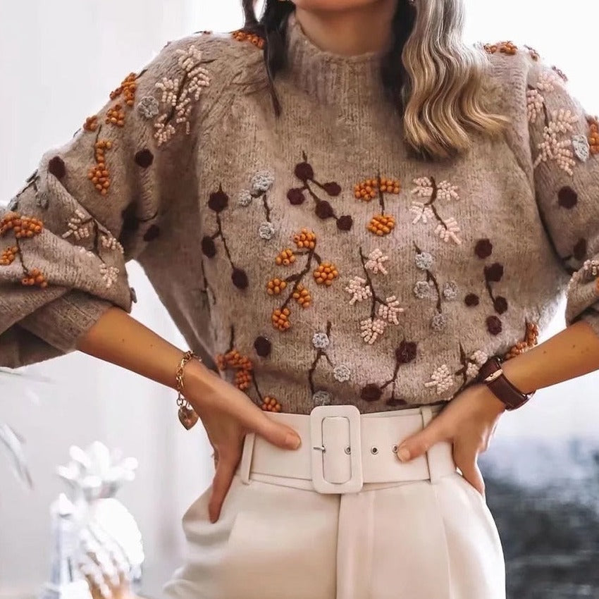 WinterGlam stricken Chic Polyester Pullover
