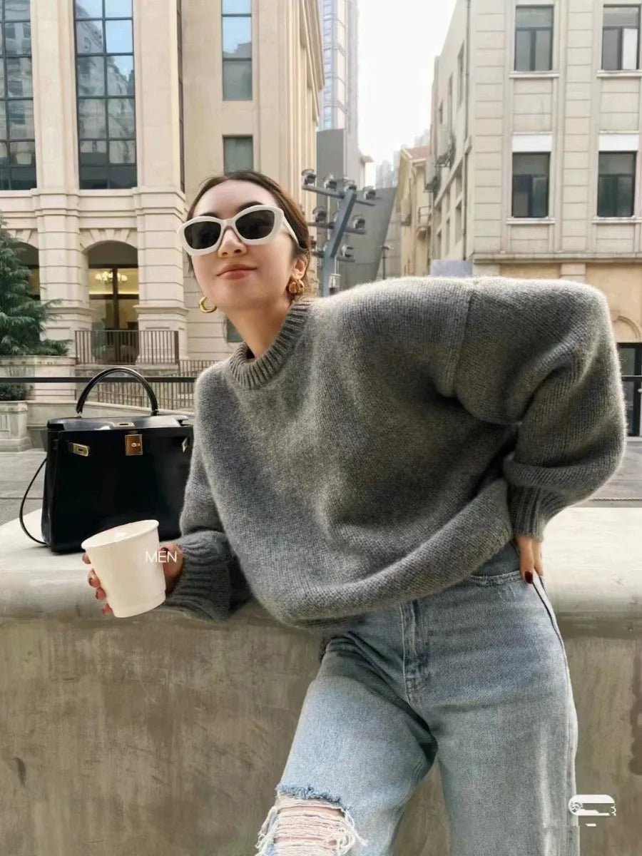 Petronilla - Kaschmir Oversize-Pullover für Damen