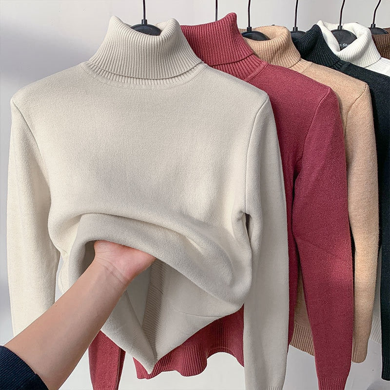 Malia - Schicker Rollkragenpullover mit Fleecefutter für den Winter für Damen